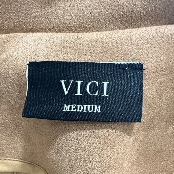 Vici Women's Brown Leather Jacket - Picture 2 of 3